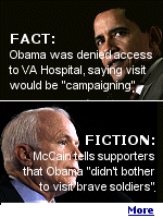 Some think advisers of John McCain with connections in the Pentagon had something to do with the decision not to allow Obama to visit the wounded soldiers in Germany.